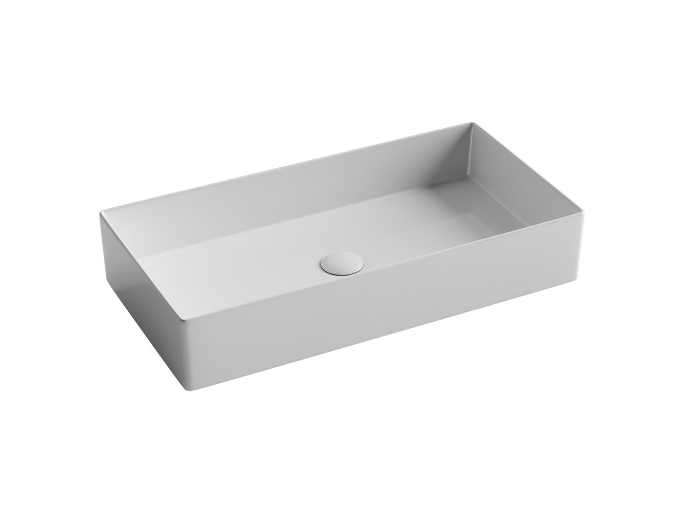 Фото Раковина Ceramicanova Element CN6071 накладная 70,1 × 36,1 × 13 см, белый глянцевый