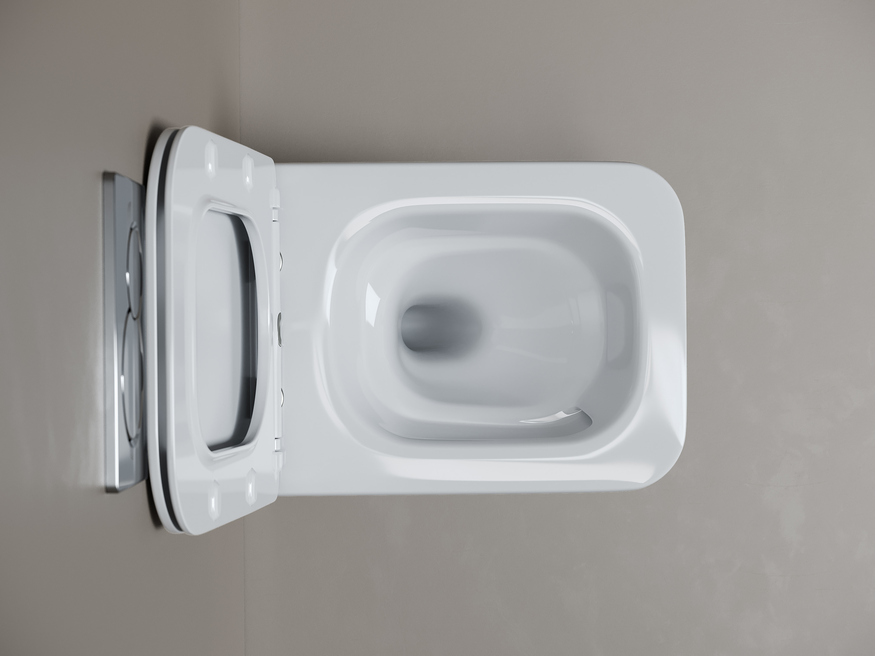 Фото Унитаз Ceramicanova Miro CN11003T с сиденьем подвесной, белый глянцевый