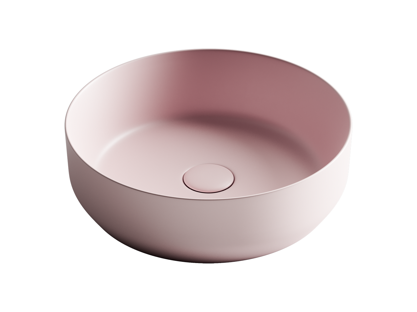 Фото Раковина Ceramicanova Element CN6022MP накладная 39 × 39 × 12 см, розовый матовый