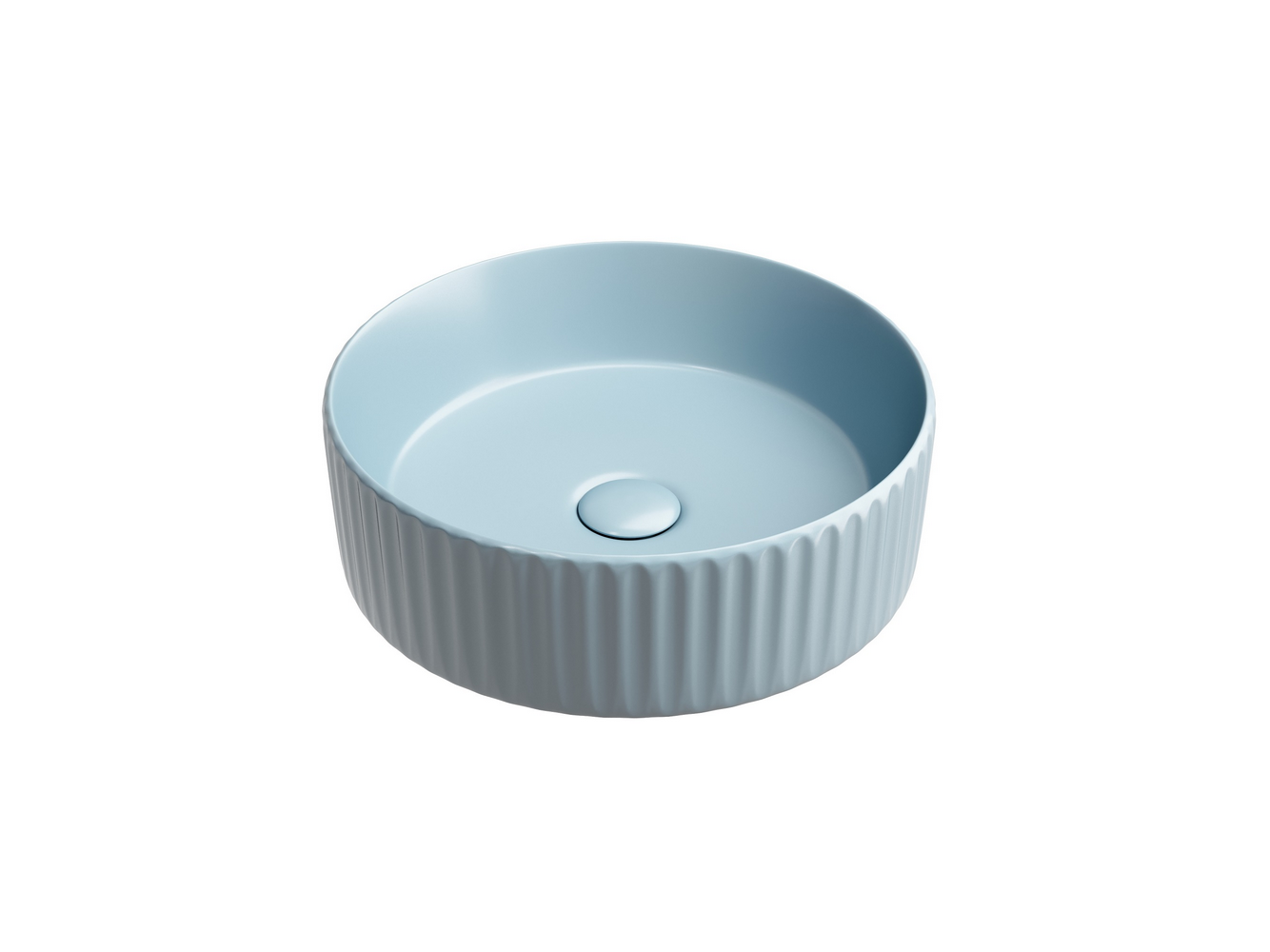 Фото Раковина Ceramicanova Element CN6057ML накладная 36 × 36 × 11,5 см, голубой матовый