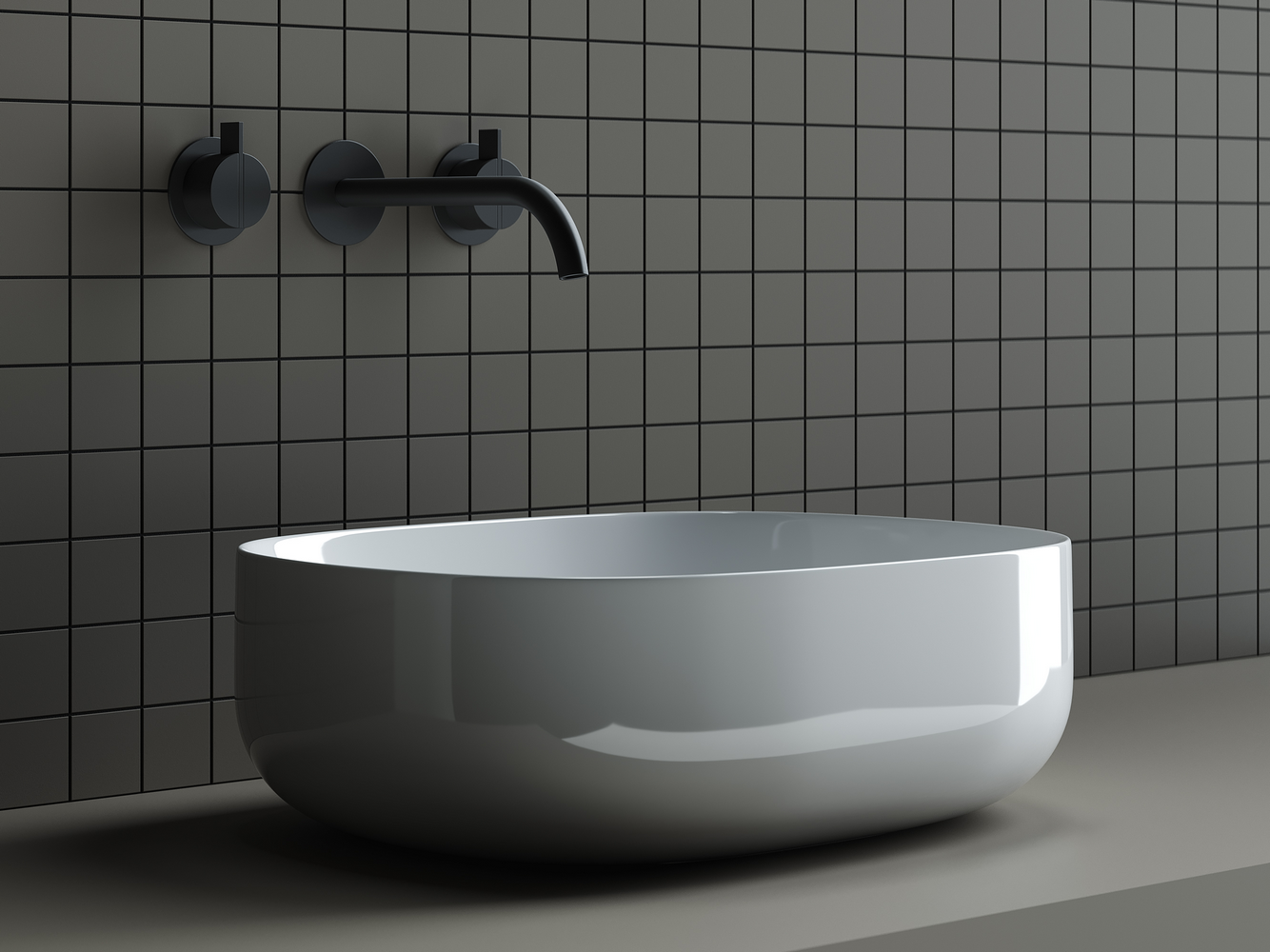 Фото Раковина Ceramicanova Element CN6018 накладная 46 × 35 × 15,5 см, белый глянцевый