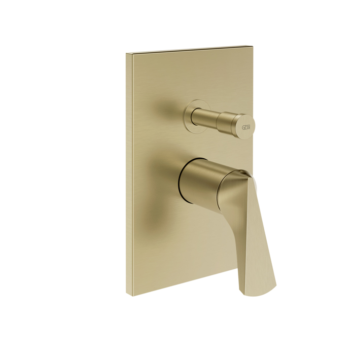 Фото Смеситель Gessi Ventaglio 72079#727 для душа, латунь браш pvd