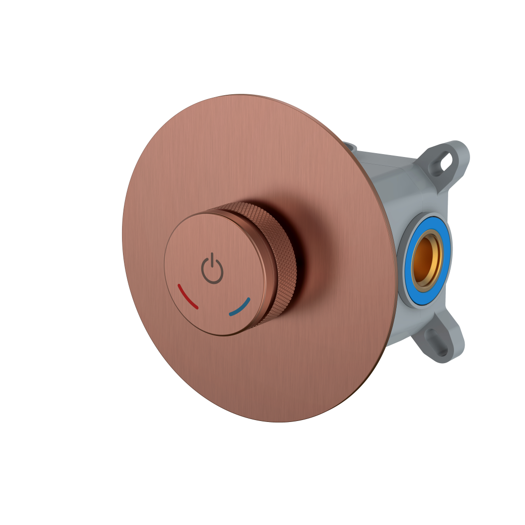 Фото Смеситель для душа Boheme Tech 154-4-BRB brushed bronze, янтарная бронза матовая