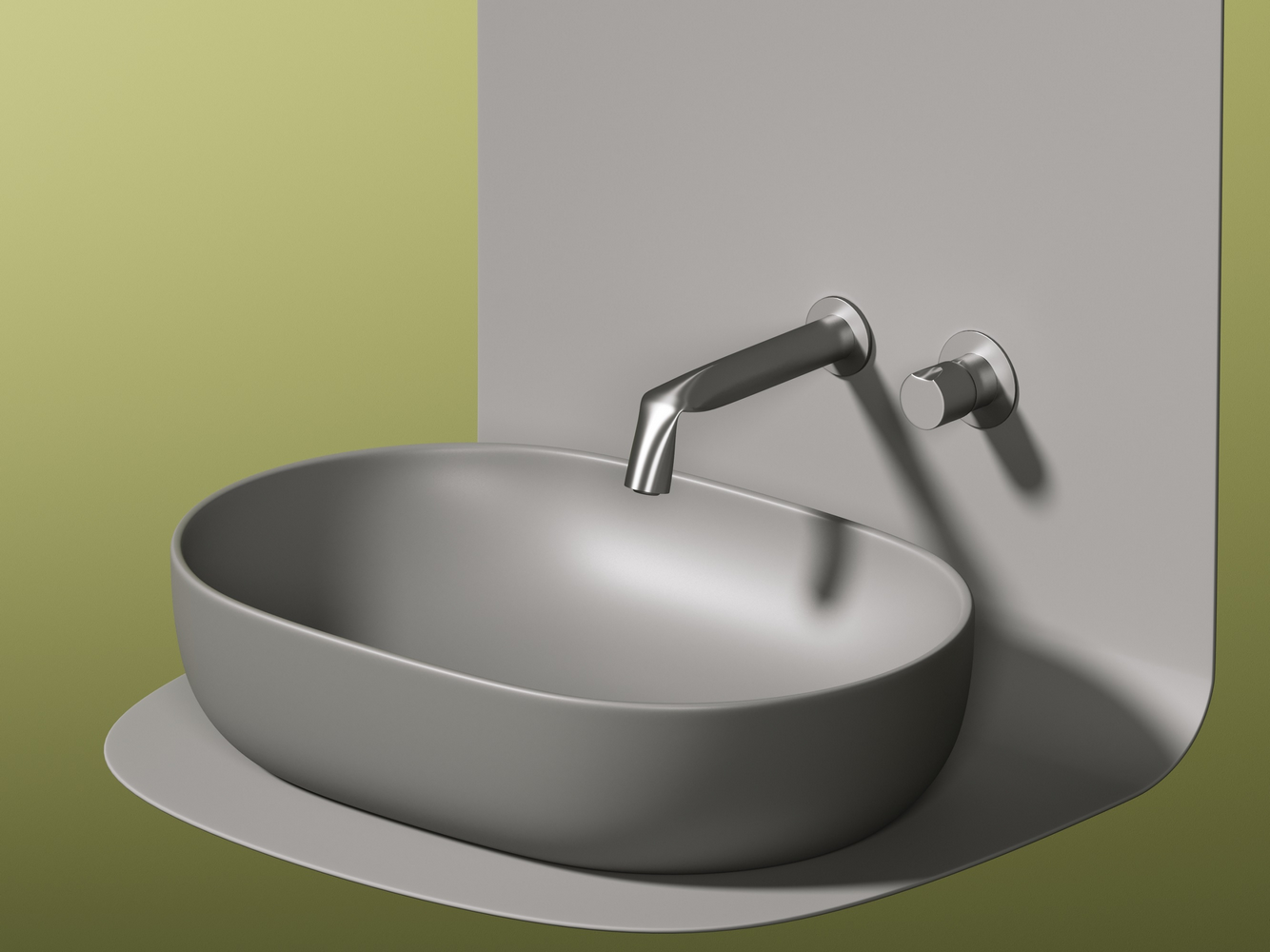 Фото Раковина Ceramicanova Element CN6047MH накладная 60 × 41,5 × 13,5 см, антрацит матовый