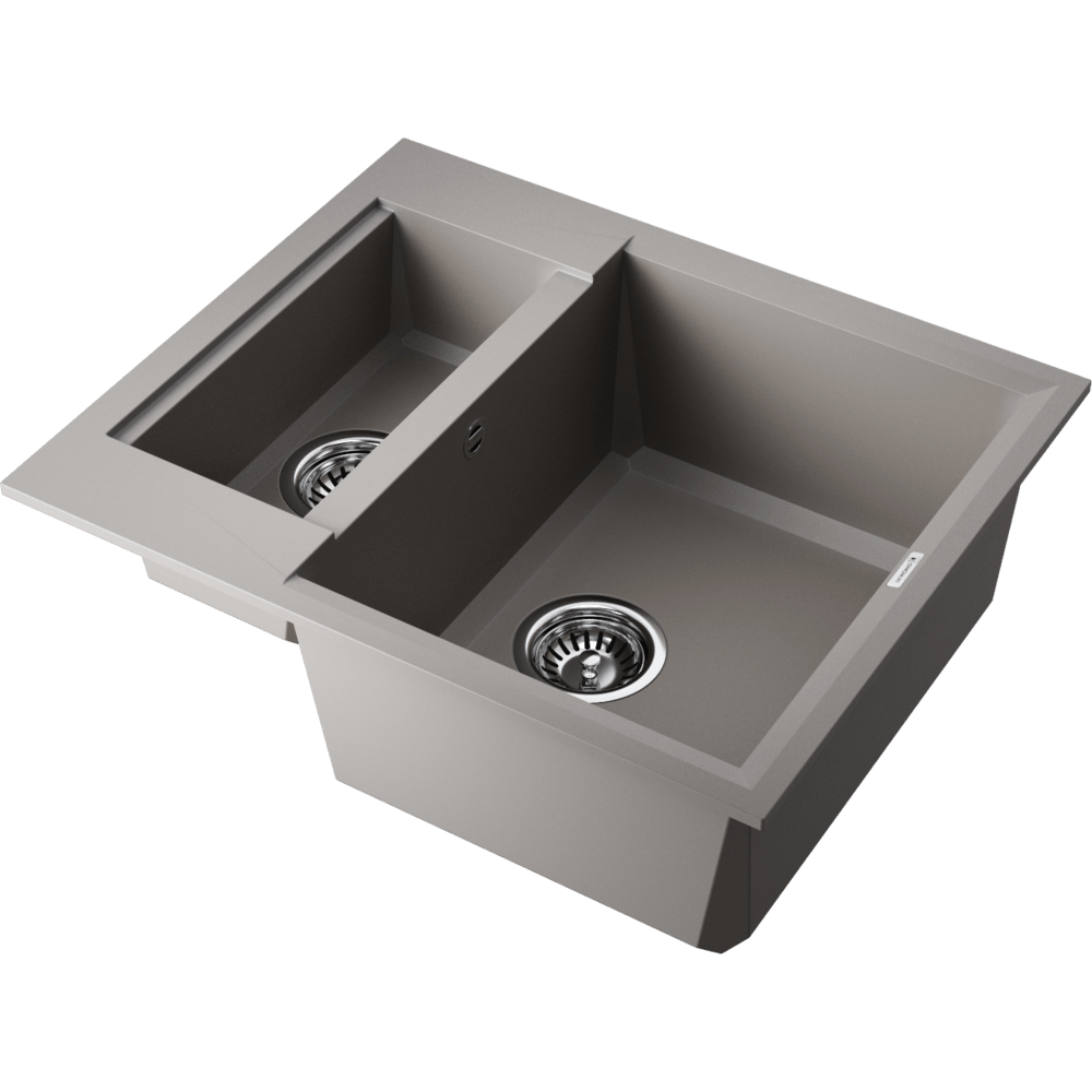 Фото Кухонная мойка Omoikiri Sakaime 60-2-GR 4993554 leningrad grey