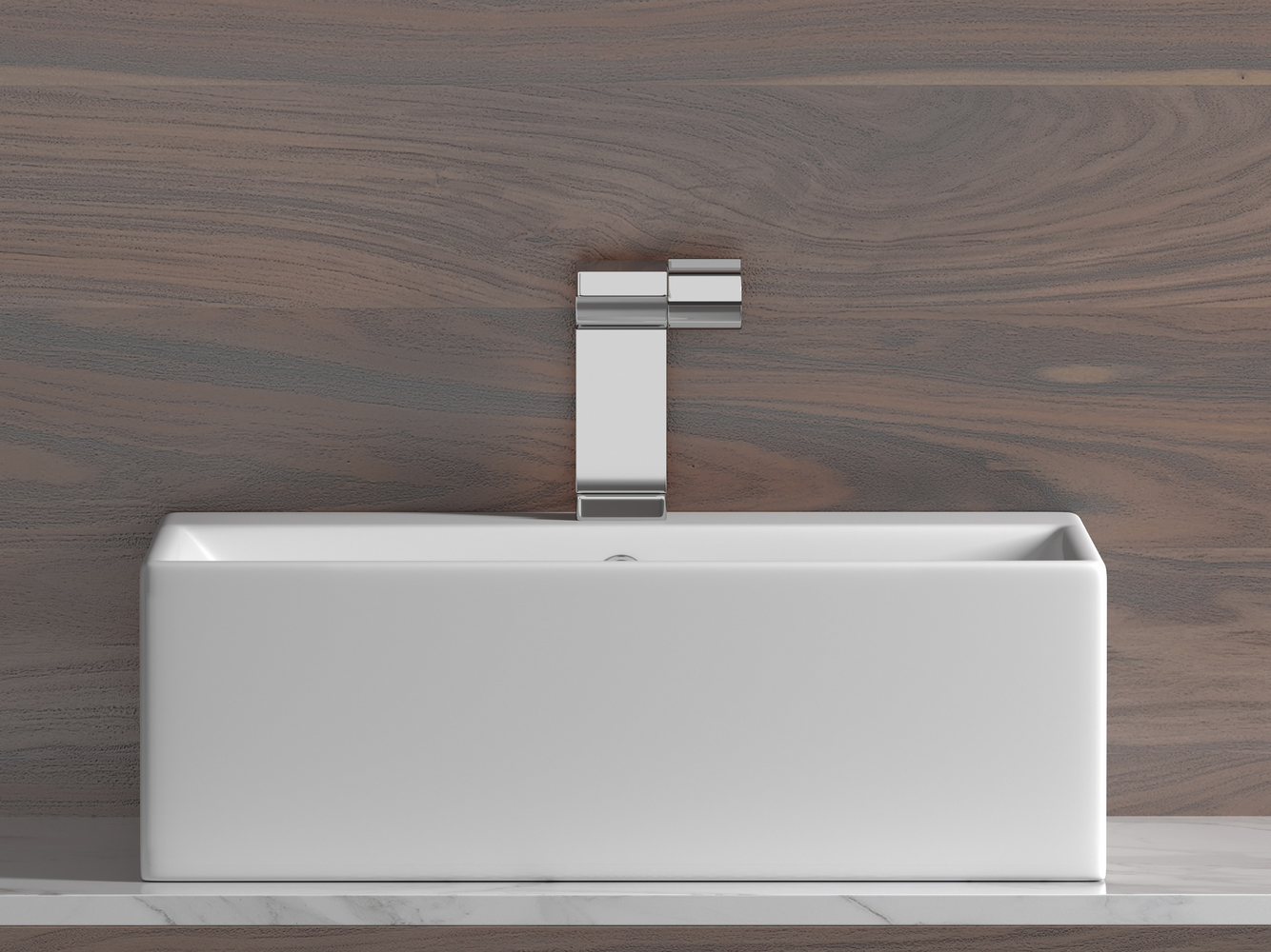 Фото Раковина Ceramicanova Element CN6040 накладная 50 × 41 × 16 см, белый глянцевый