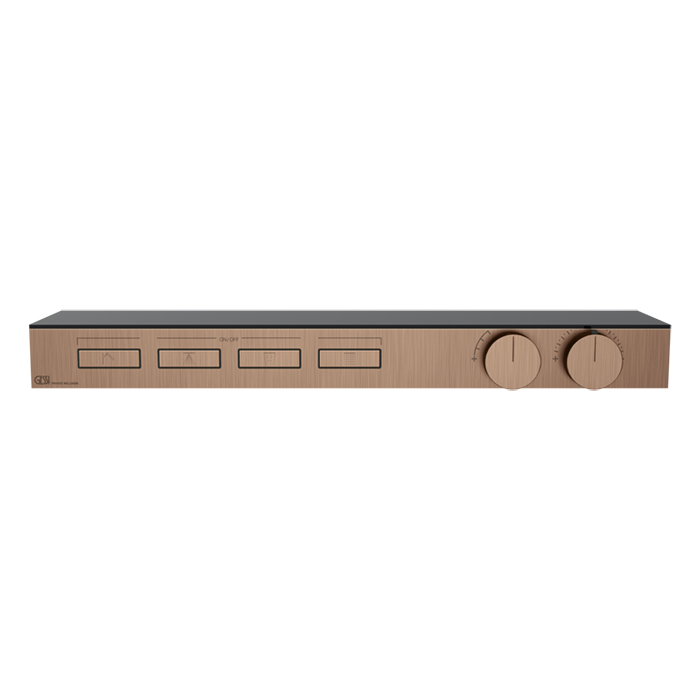 Фото Смеситель Gessi Hi-Fi 63026#708 для душа термостат, медь браш pvd