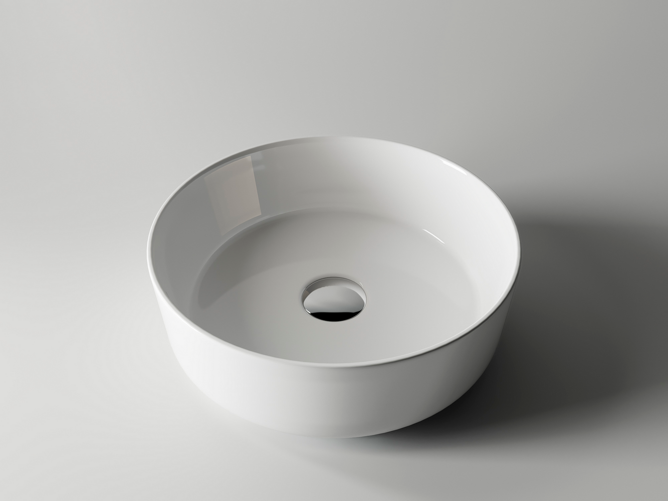 Фото Раковина Ceramicanova Element CN5001 накладная 36 × 36 × 12 см, белый глянцевый