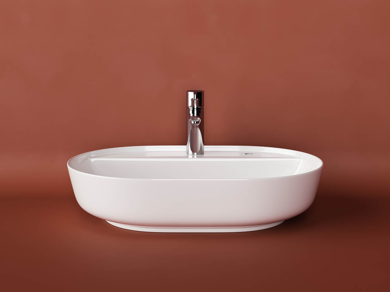 Фото Раковина Ceramicanova Modo CN2004 накладная 61 × 45 × 13,5 см, белый глянцевый