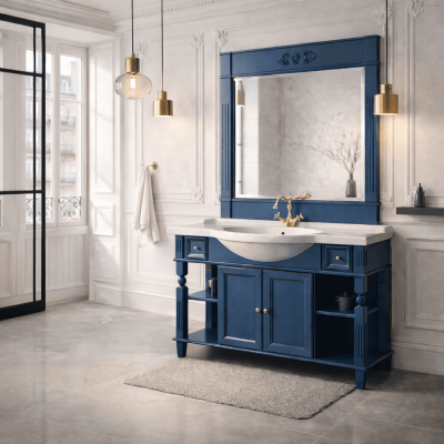 Фото Мебель для ванной Migliore Kantri цвет Blue Patinato 121 см