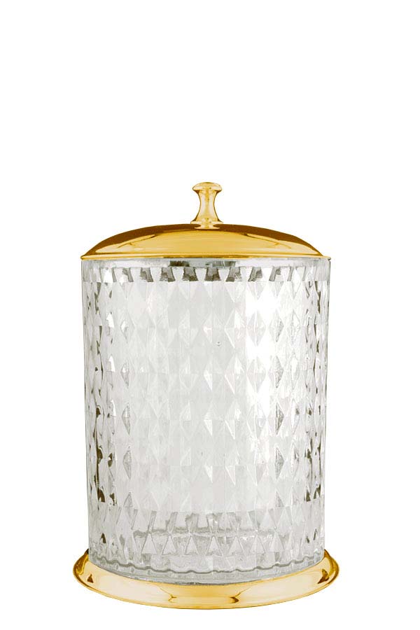 Фото Мусорное ведро Boheme Chiaro 10518 золото 5 л