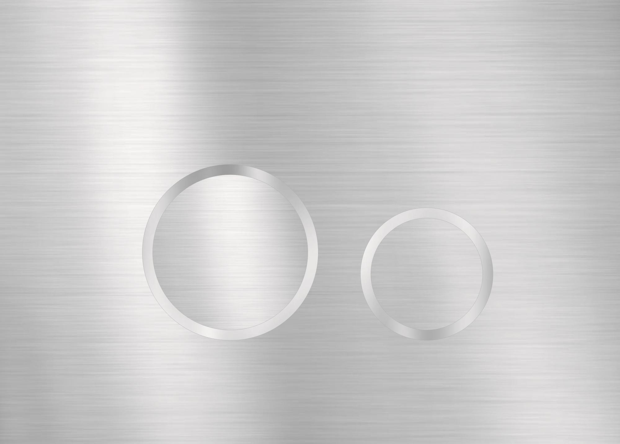 Фото Кнопка смыва KK-POL Aquafiori Sfera 350/AFS/051-00-00 нержавеющая сталь