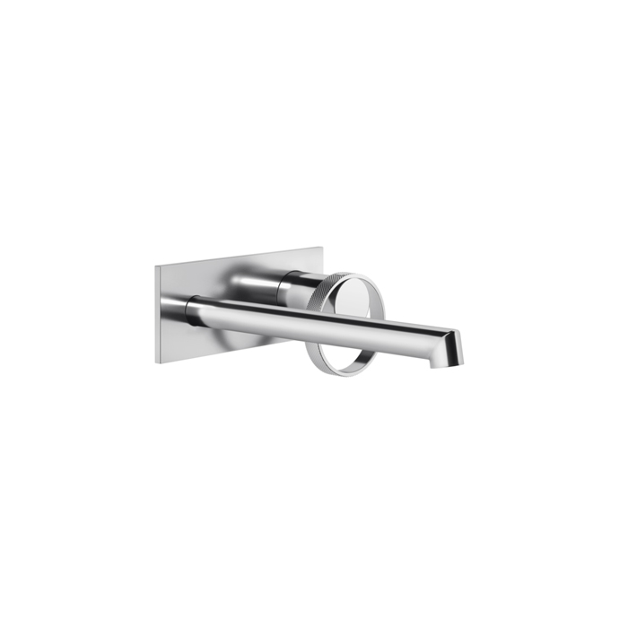 Фото Смеситель Gessi Anello 63389#707 для раковины с изливом, черный хром браш pvd