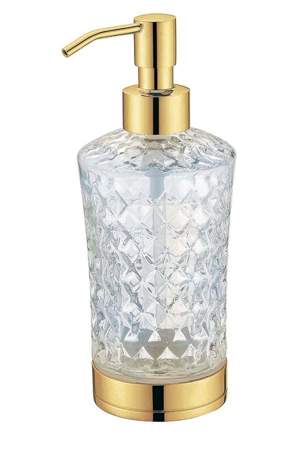 Фото Дозатор жидкого мыла Boheme 10222 подвесной золото