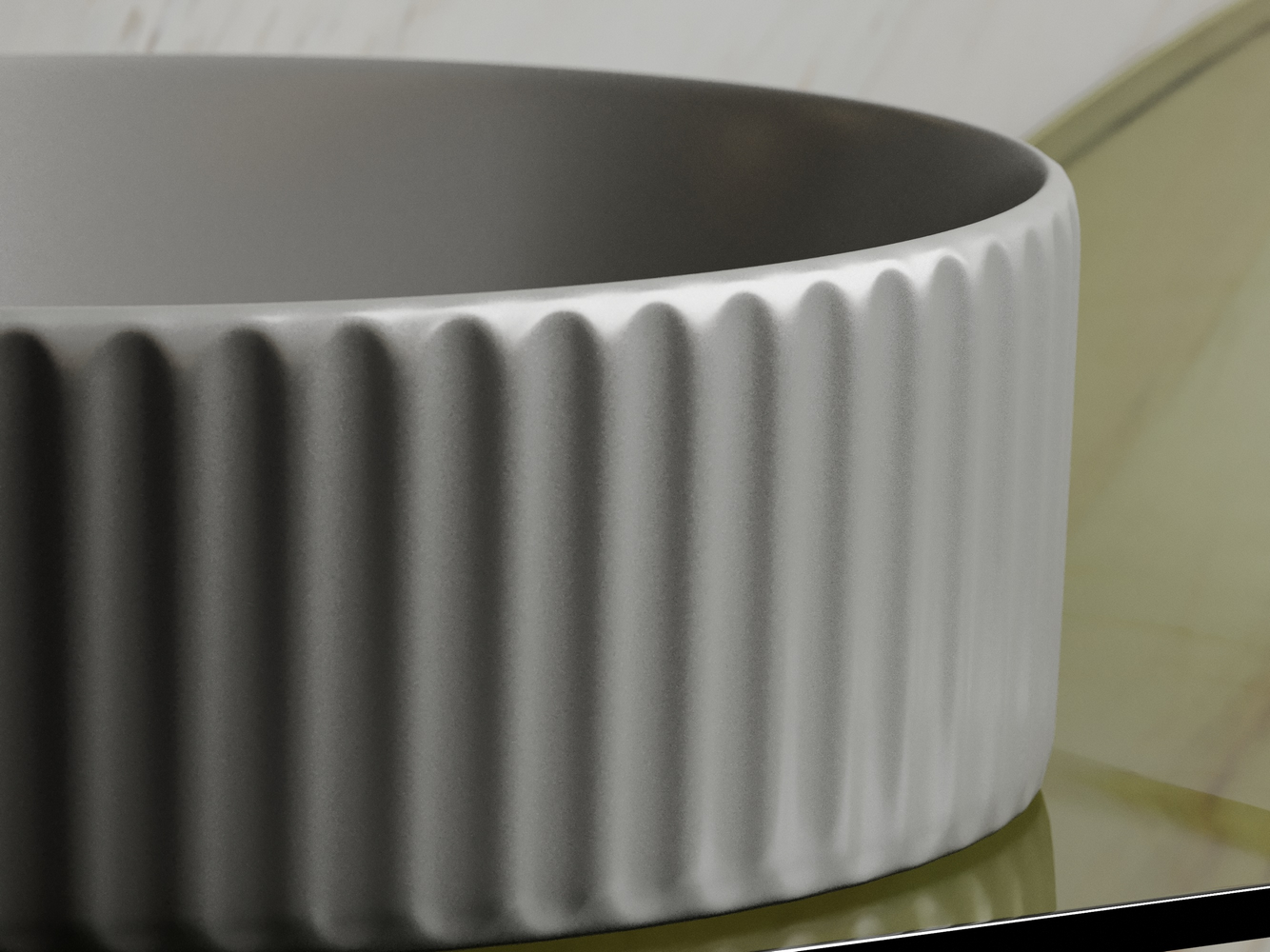 Фото Раковина Ceramicanova Element CN6057MH накладная 36 × 36 × 11,5 см, антрацит матовый