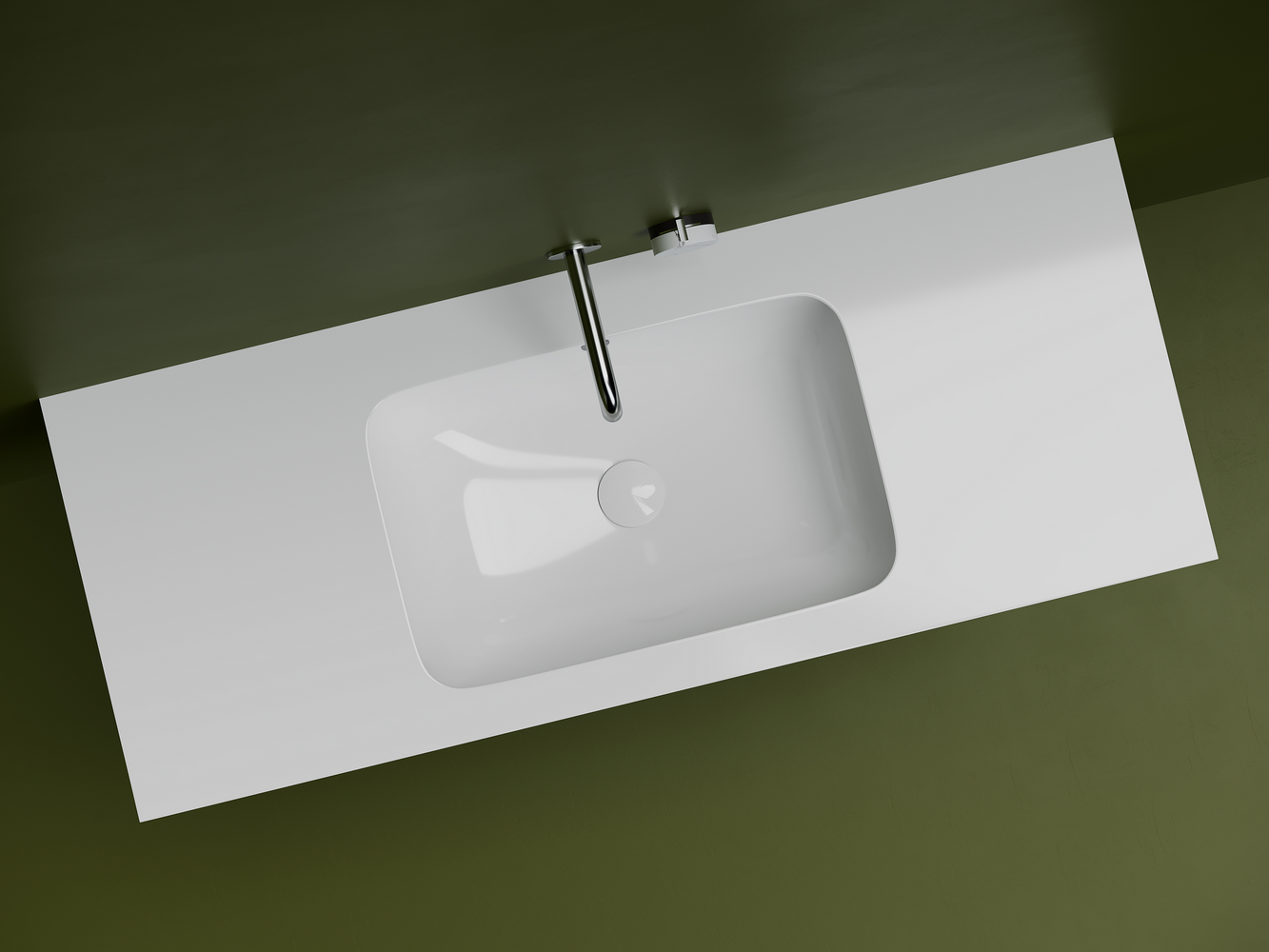 Фото Раковина Ceramicanova Element CN7018 встраиваемая под столешницу 54 × 36 × 19 см, белый глянцевый