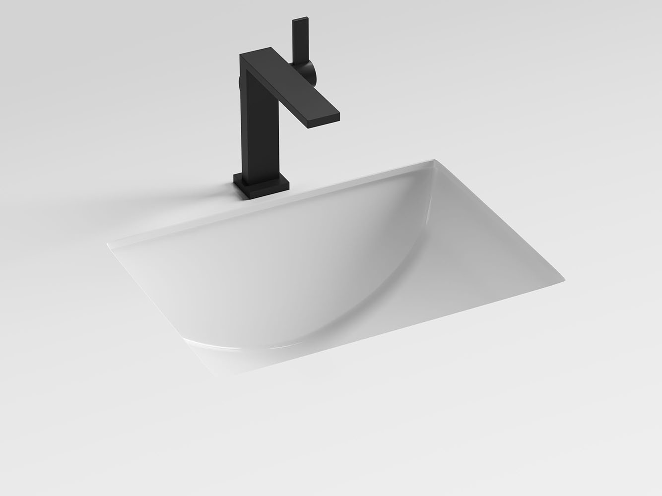 Фото Раковина Ceramicanova Era CN15002 встраиваемая под столешницу 46 × 34,8 × 21,3 см, белый глянцевый