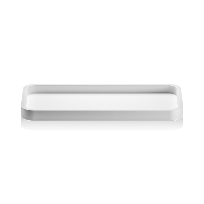 Фото Лоток Decor Walther Stone 0971050 настольный 30x14,5x2 см, белый матовый