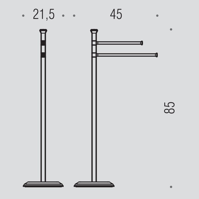 Фото Стойка Colombo Portofino B3238.CR напольная хром глянец