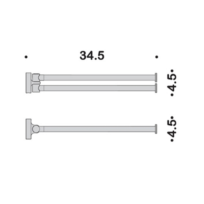 Фото Полотенцедержатель Colombo Plus W4913.OM подвесной золото матовое L 34,5 см