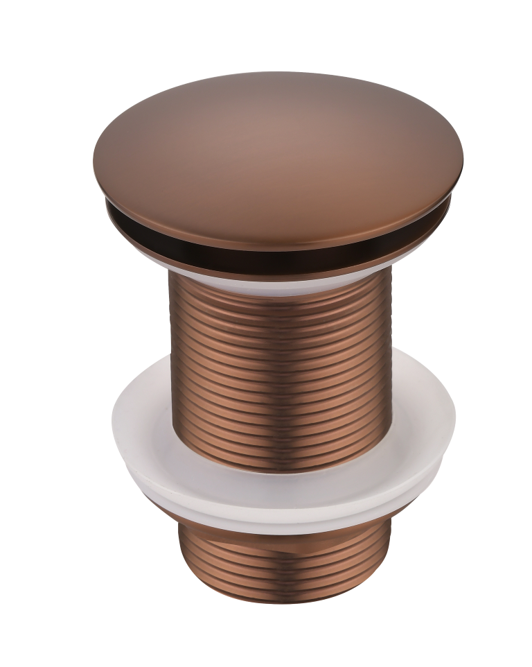 Фото Донный клапан Boheme 612-BRB без перелива click-clack бронза браш