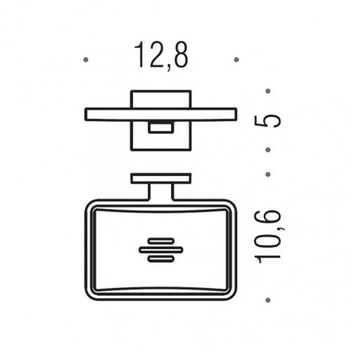 Фото Мыльница Colombo Basic B3781.NM подвесная черный матовый