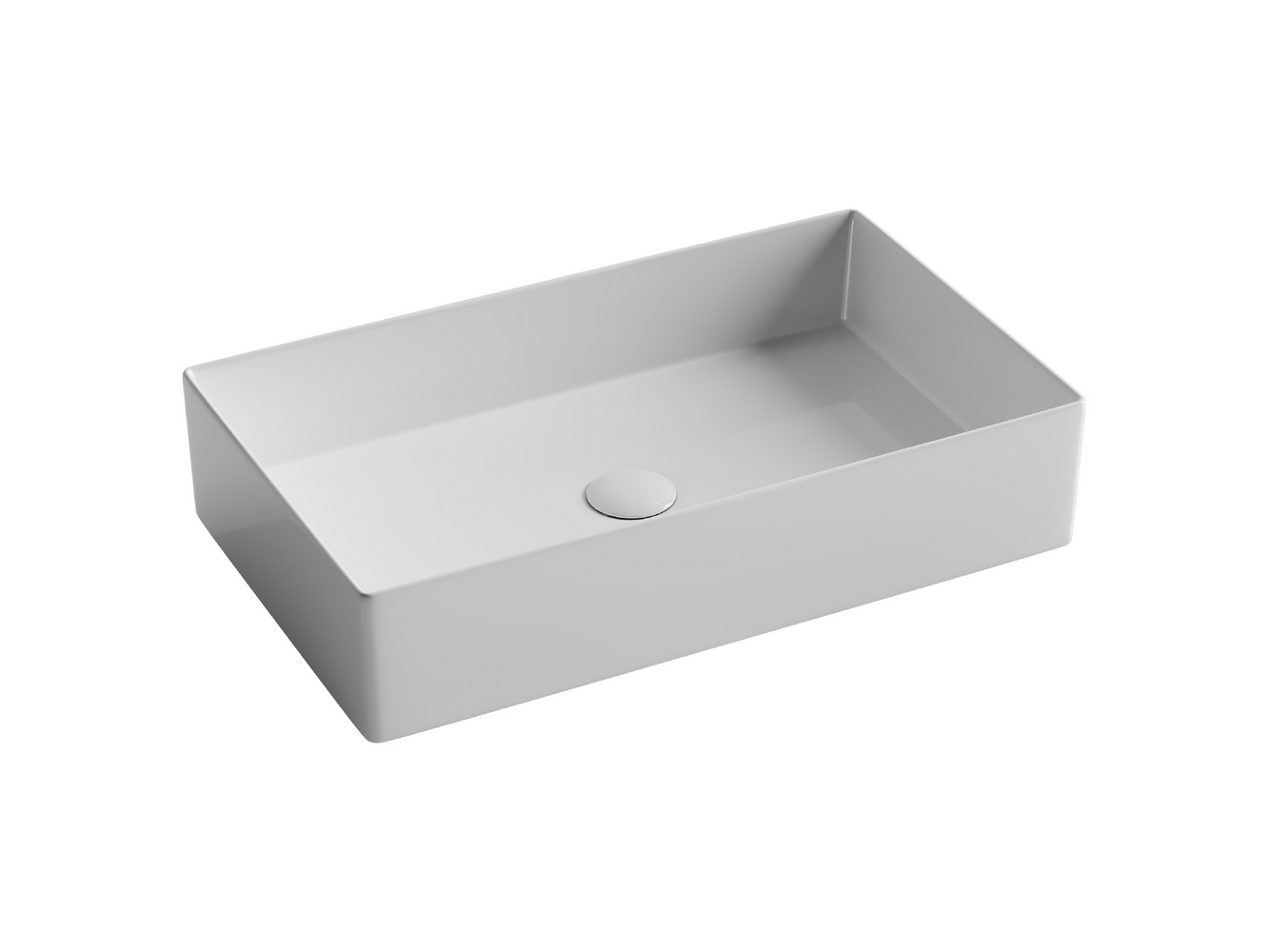 Фото Раковина Ceramicanova Element CN6070 накладная 60,1 × 36,1 × 13 см, белый глянцевый
