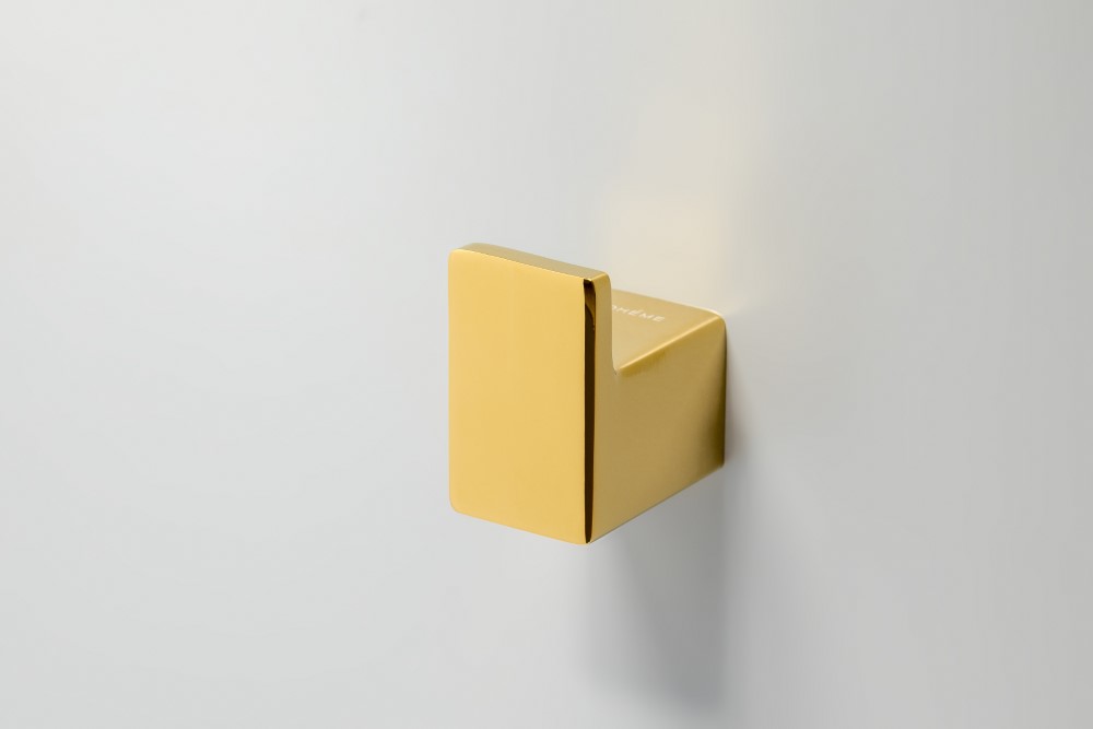 Фото Крючок для полотенец Boheme Qubic 10726-G, глянцевое золото
