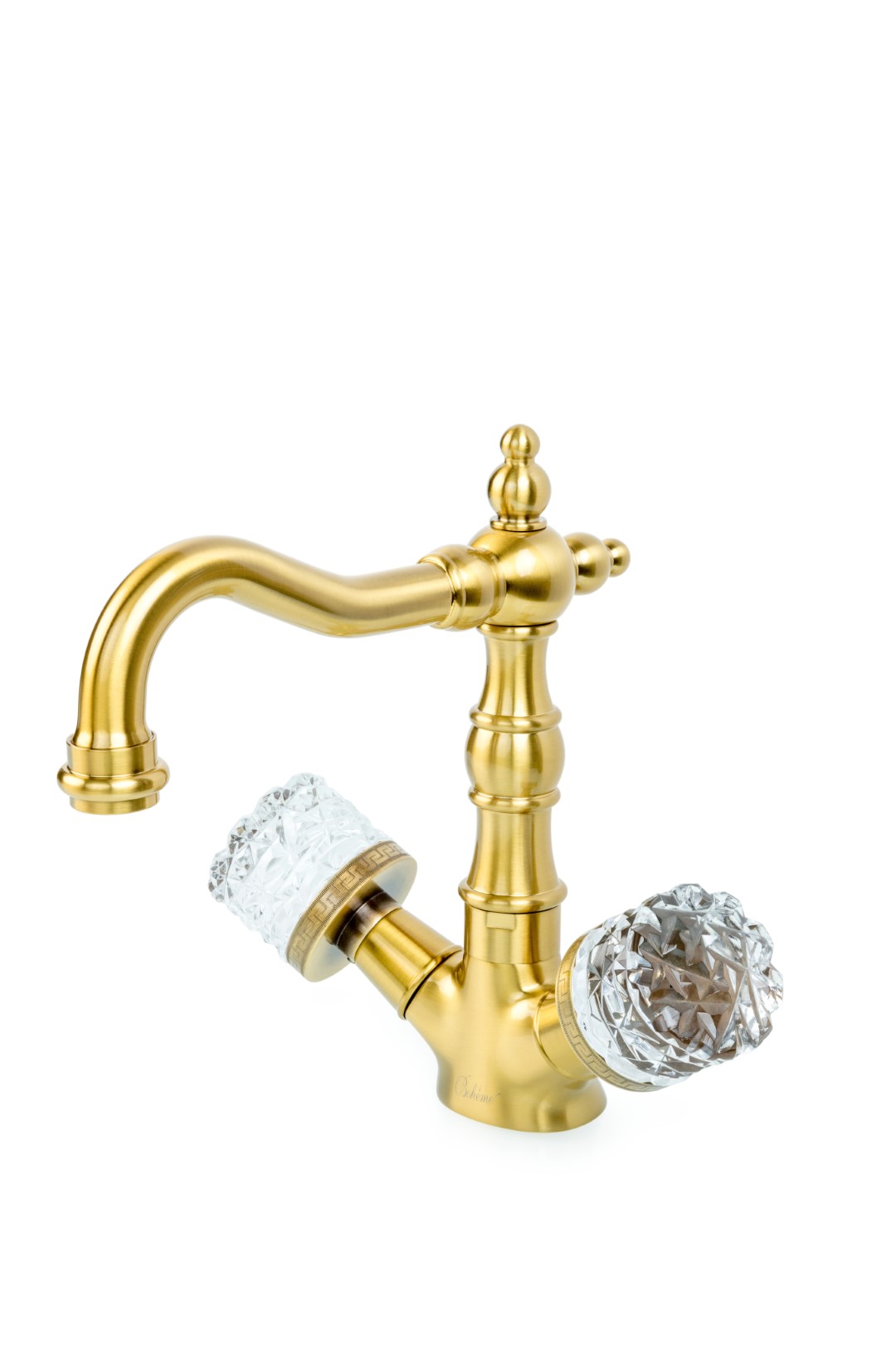 Фото Смеситель для раковины Boheme Crystal 312-CRST бронза