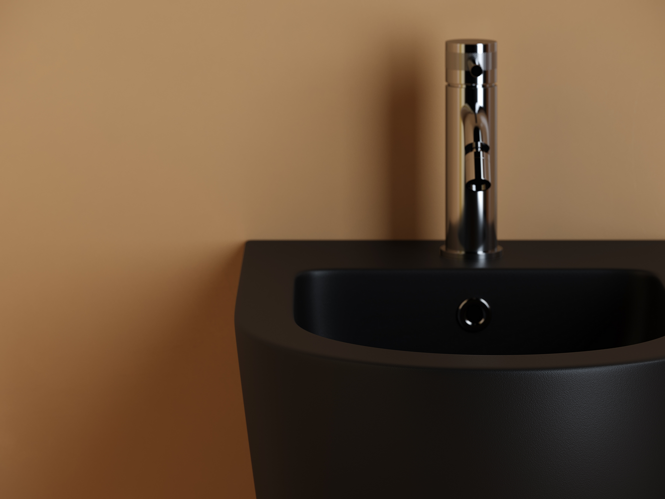 Фото Биде Ceramicanova Uno CN11002MB подвесное, черный матовый