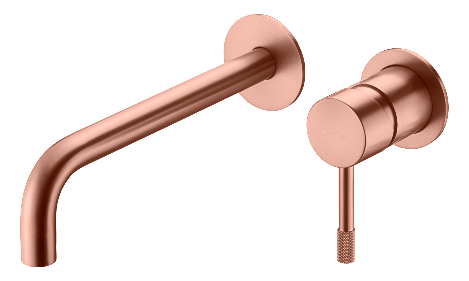 Фото Смеситель для раковины Boheme Uno 465-CB настенный медь браш L 20 см