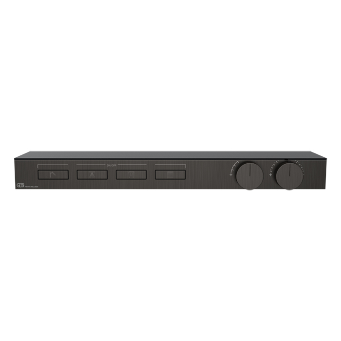 Фото Смеситель Gessi Hi-Fi 63026#707 для душа термостат, черный хром браш pvd