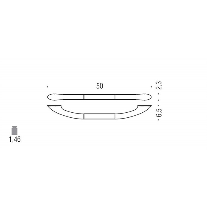 Фото Поручень Colombo Units B9734.CR хром глянец