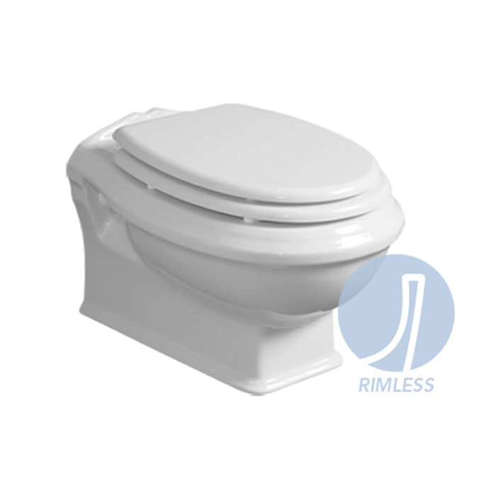 Фото Унитаз подвесной SIMAS ARCADE AR841bi rimless, безободковый, без сиденья, белый глянцевый