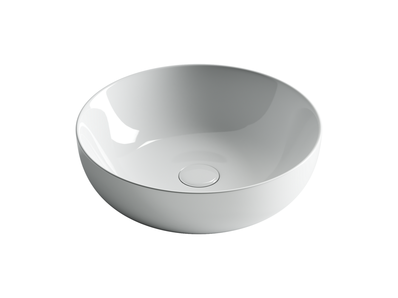 Фото Раковина Ceramicanova Element CN5024 накладная 42 × 42 × 13 см, белый глянцевый
