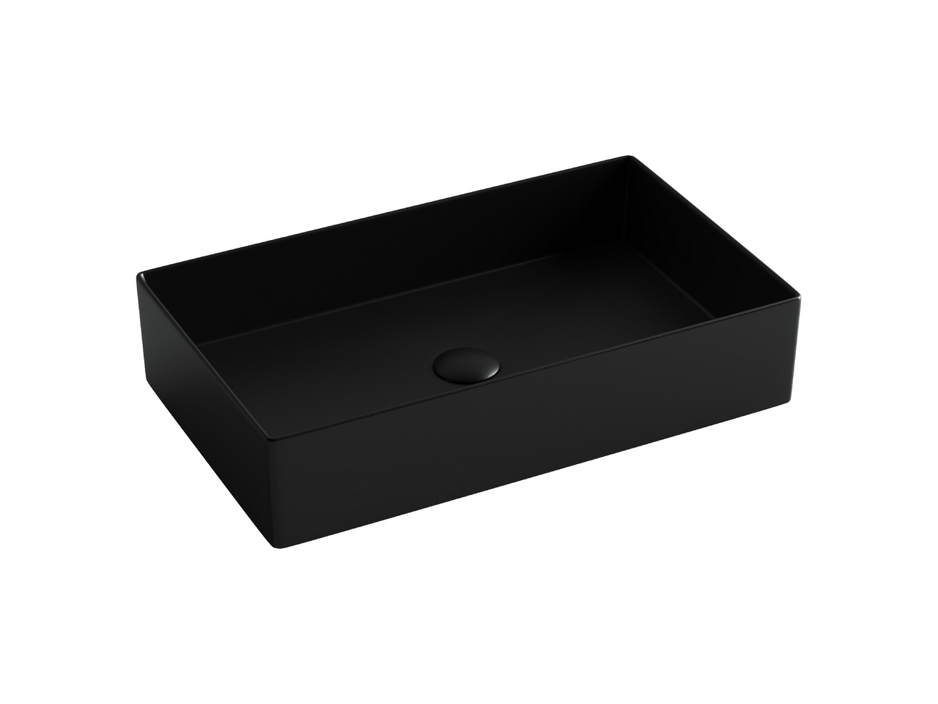 Фото Раковина Ceramicanova Element CN6070MB накладная 60,1 × 36,1 × 13 см, черный матовый