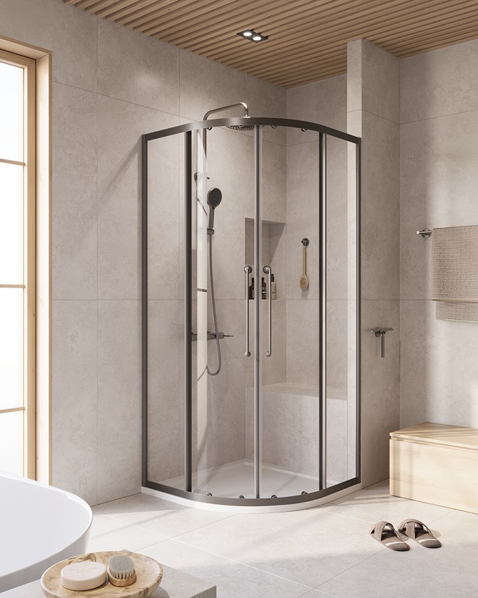Фото Душевой уголок CEZARES RELAX-304-R-2-100-C-GM