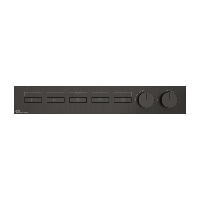 Фото Смеситель Gessi Hi-Fi 63018#707 для душа термостат, черный хром браш pvd