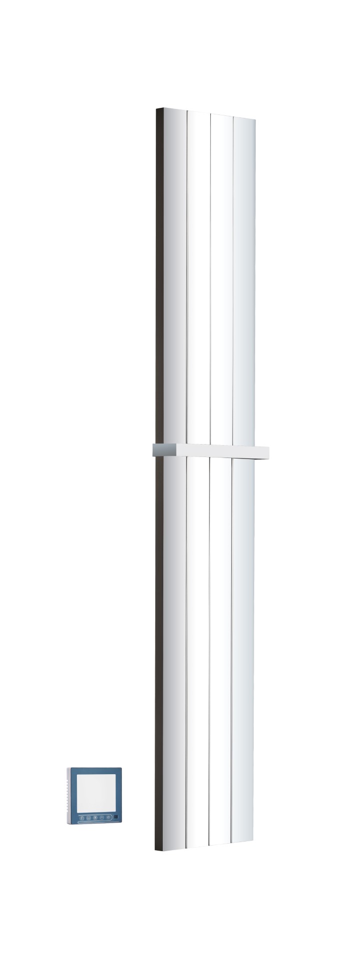 Фото Полотенцесушитель Boheme Flat 725-CR электрический, хром глянец  h150х27 см