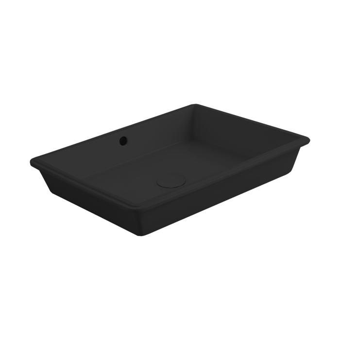 Фото Раковина Simas Top e lavabi d'Arredo S60 nero matt накладная 56 см, цвет черный матовый