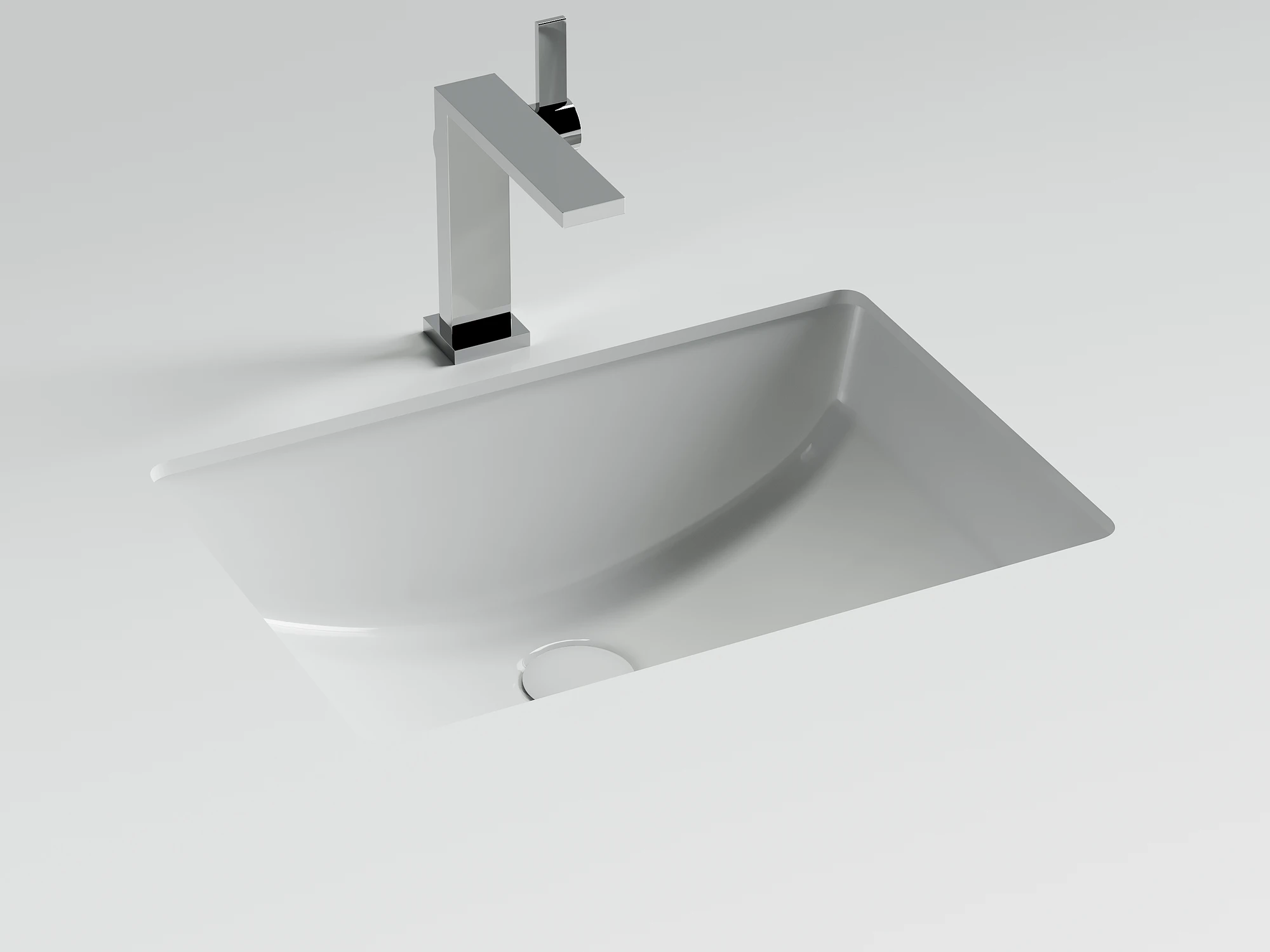 Фото Раковина Ceramicanova Эра CN7032 встраиваемая под столешницу 52 × 37 × 21 см, белый глянцевый