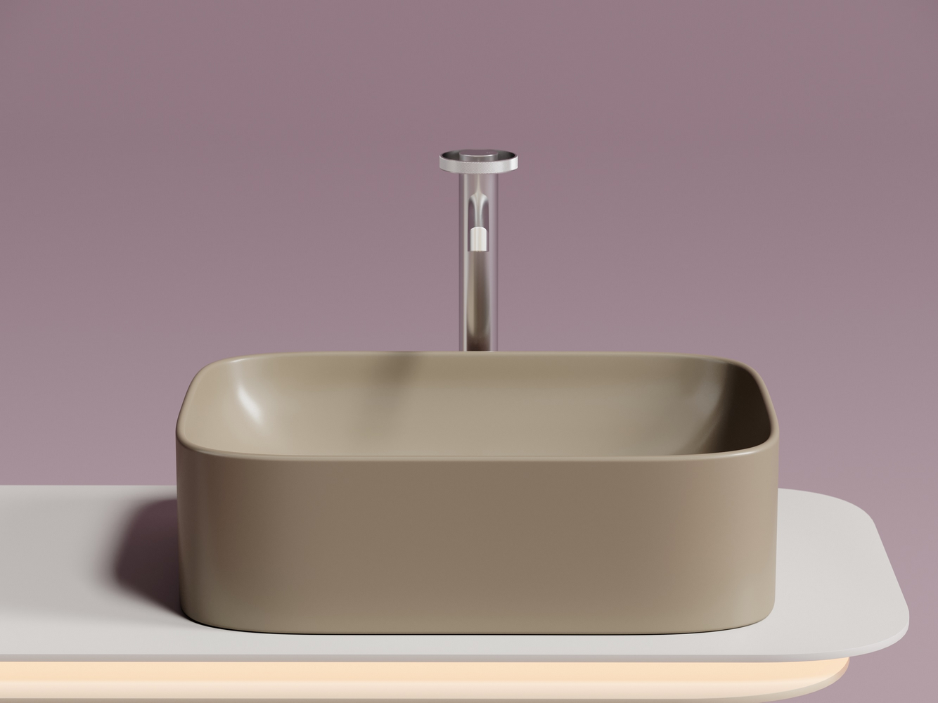 Фото Раковина Ceramicanova Element CN6052MC накладная 50,5 × 38 × 15 см, капучино матовый