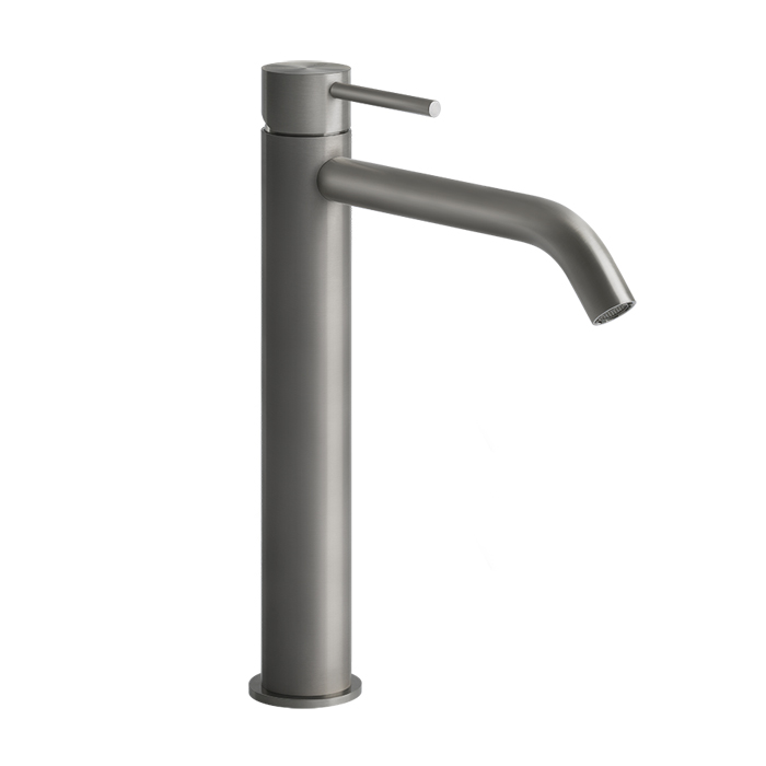 Фото Смеситель Gessi Gessi316 54006#239 для раковины, нержавеющая сталь браш