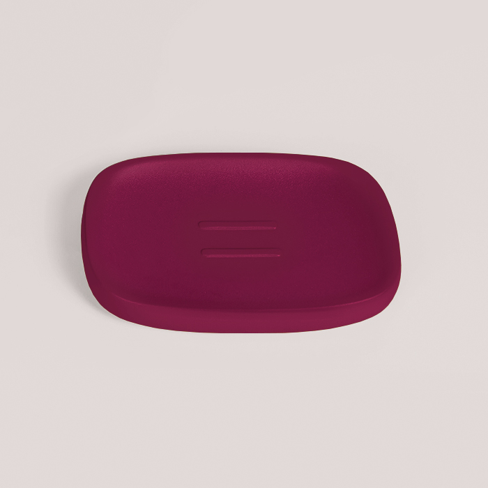 Фото Мыльница Colombo Mood B30400C10 настольная Claret Violet, фиолетовый матовый