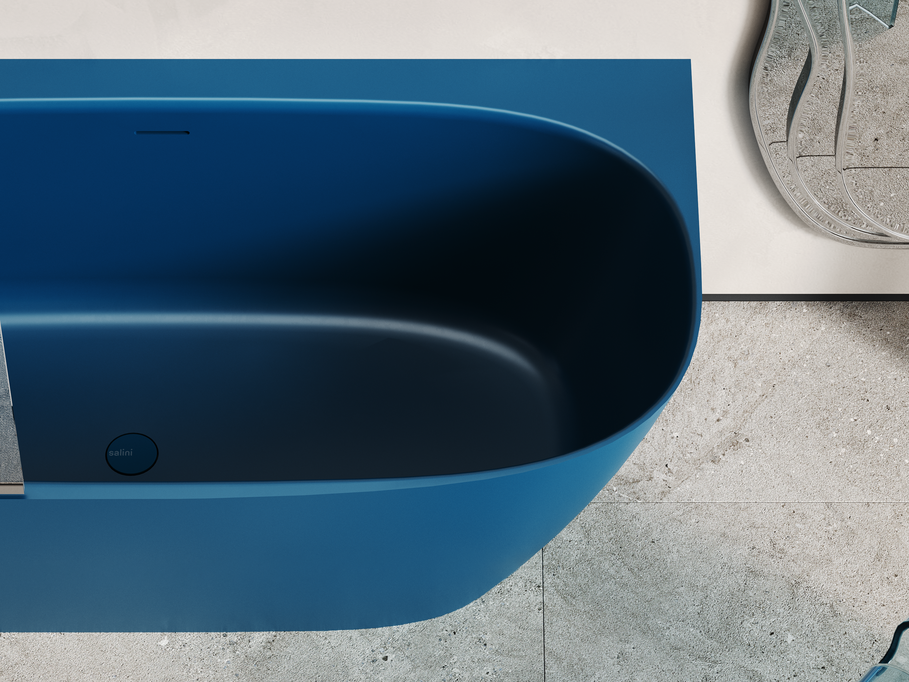 Фото Ванна Salini Sofia Corner L 170x85 102525MF угловая покраска по RAL матовая