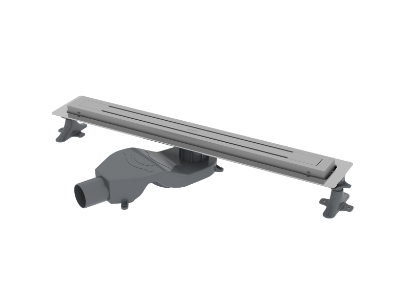 Фото Душевой лоток Boheme Premium Trendy 983-80-CR, 80 см, с сифоном, хром брашированный