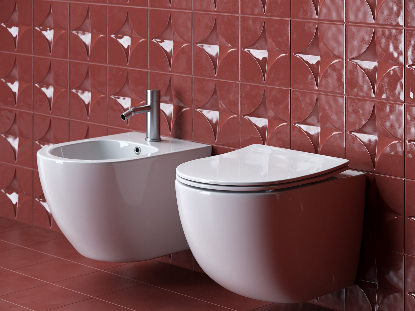 Фото Биде Ceramicanova Forma CN3010 подвесное, белый глянцевый