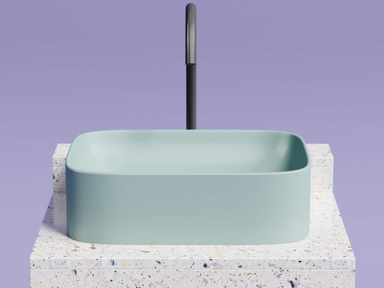 Фото Раковина Ceramicanova Element CN6052MLG накладная 50,5 × 38 × 15 см, зеленый матовый