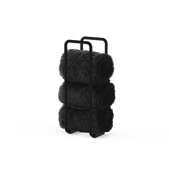 Фото Полотенцедержатель Decor Walther Basic 0859160 напольный 90 см черный матовый