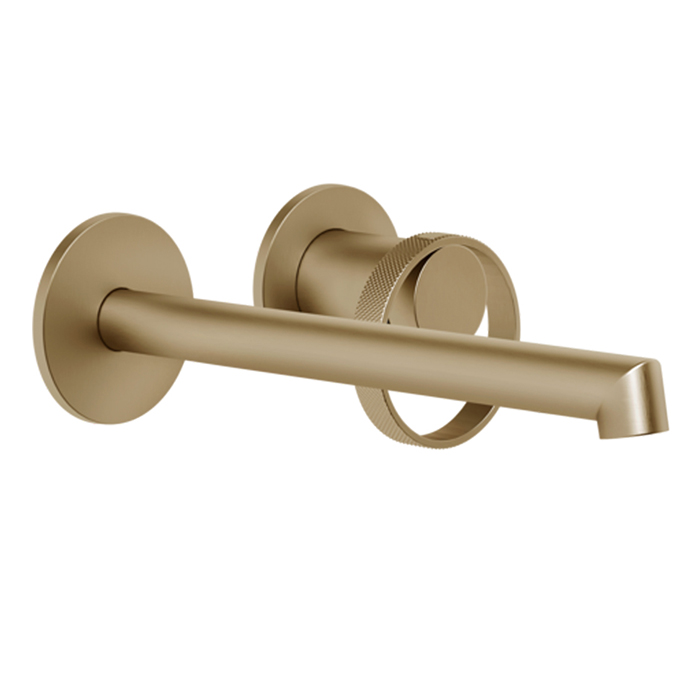 Фото Смеситель Gessi Anello 63383#726 для раковины, бронза браш pvd